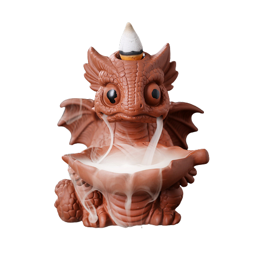 Cute Dragon Waterfall Backflow Incense Burner