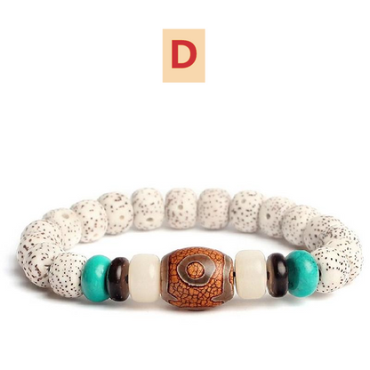 Stars And Moon Bodhi Seed Bracelet