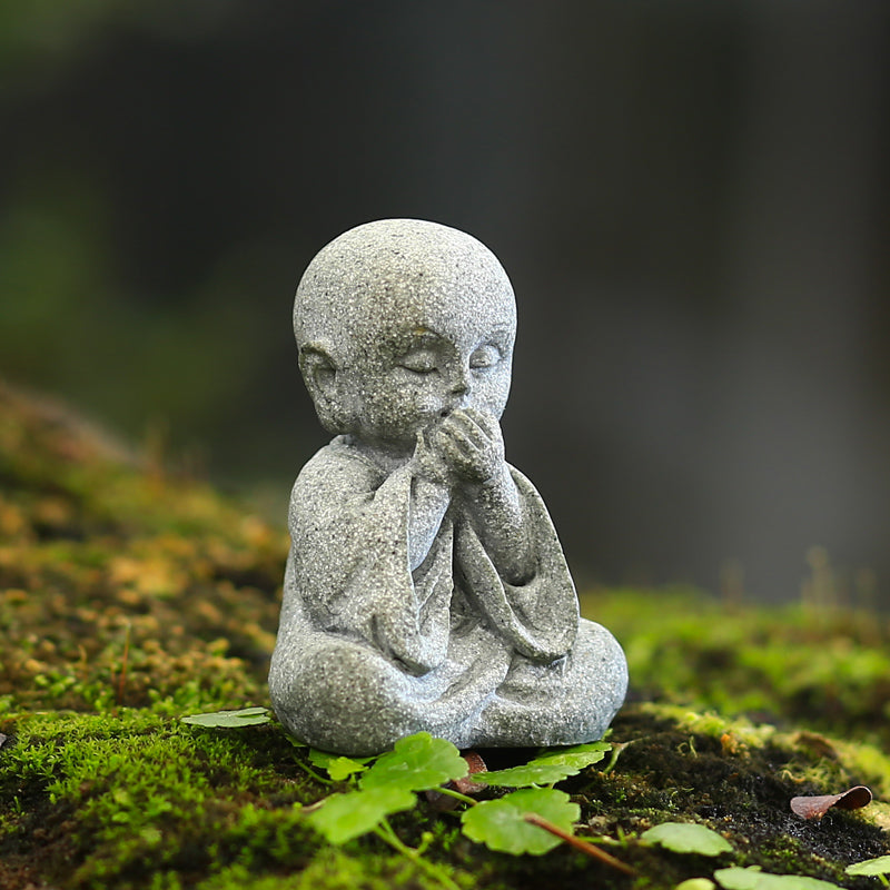 Little Sandstone Monks with Four Wise Principles