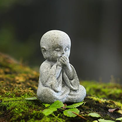 Little Sandstone Monks with Four Wise Principles