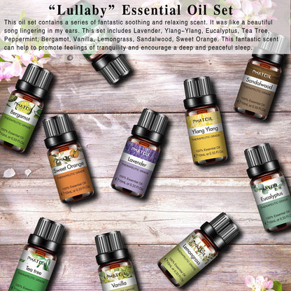 Phatoil Pure Natural Essential Oils Set (10 pcs)