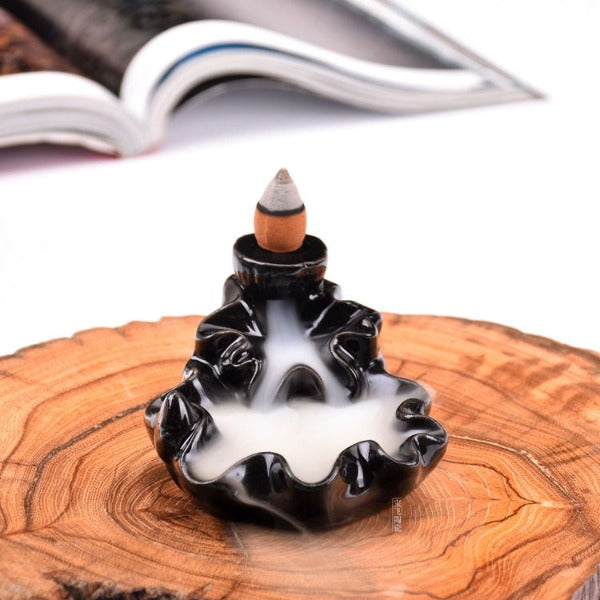 Lotus Leaf Waterfall Backflow Incense Burner