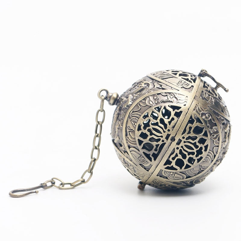Hanging Ball Incense Coil Burner On Tree
