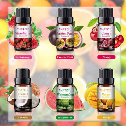 Phatoil Fruit Premium Essential Oil Set For Air Purifying (6pcs)