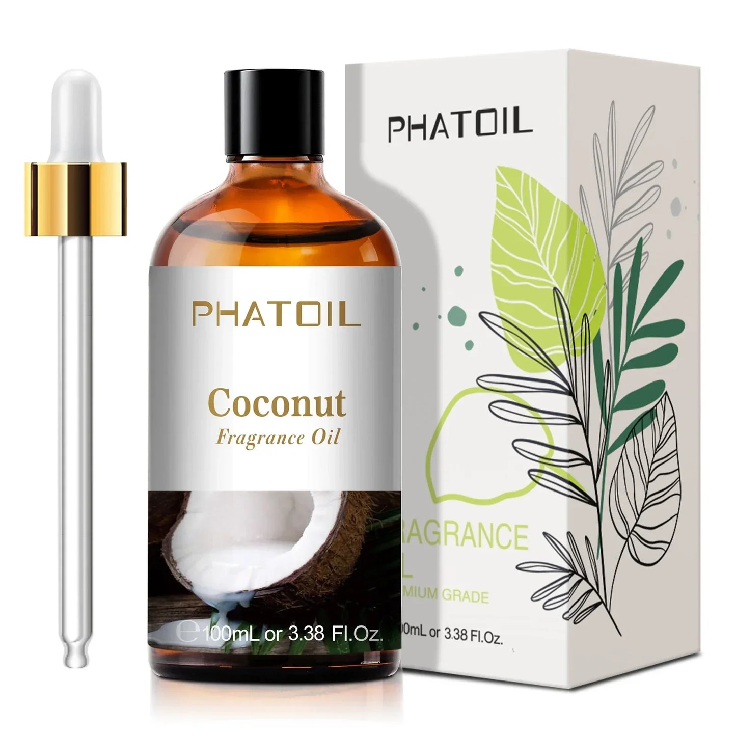 Phatoil 100ml Fruit Perfume Fragrance Oils for Aroma Diffuser With Droppers