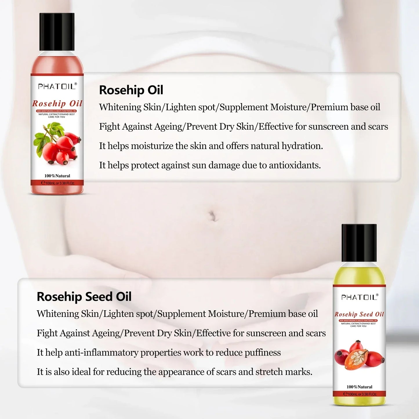 Phatoil 100ml Carrier Oil for Pure Essential Oil Dilute