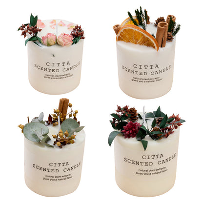 Soy Wax Romantic Aromatherapy Pillar Citta Scented Candle