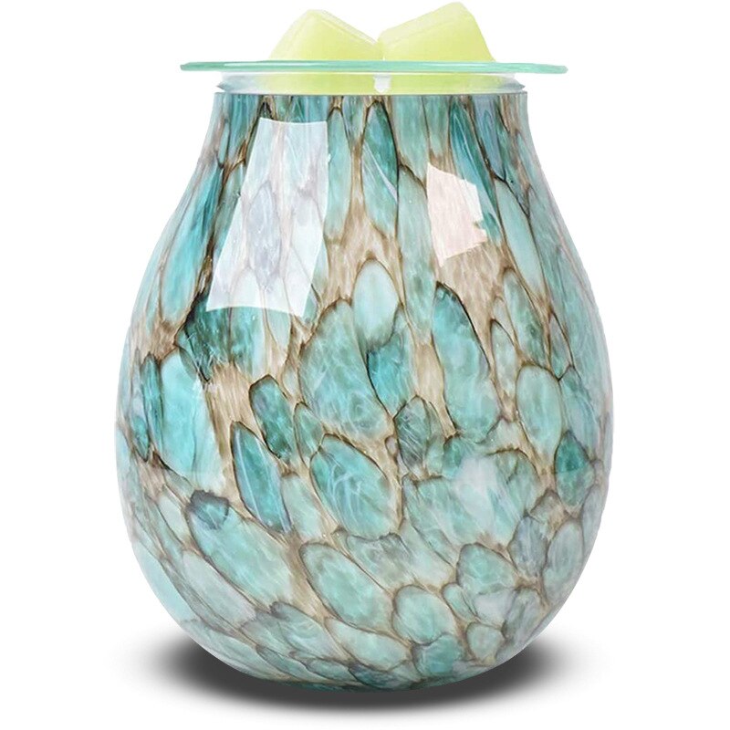 Glass Electric Essential Oil Warmer Wax Tart Melt Burner Night Light