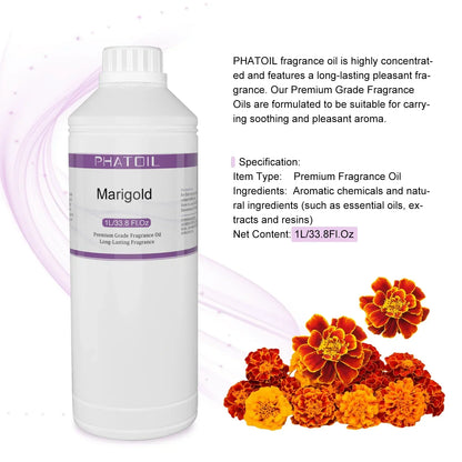 Phatoil 1000ml Perfume Oils for Fragrance With Droppers And Roll-On Bottles