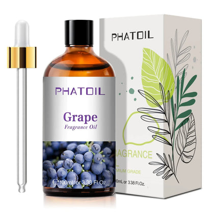 Phatoil 100ml Fruit Perfume Fragrance Oils for Aroma Diffuser With Droppers