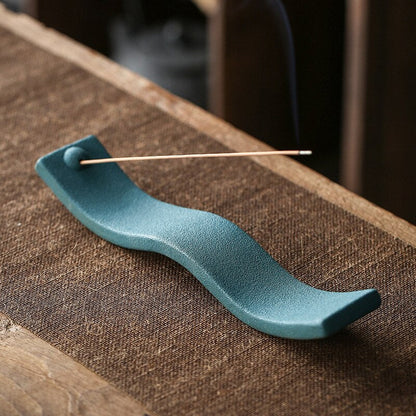 Ceramic Handicrafts Wave Incense Stick Holder