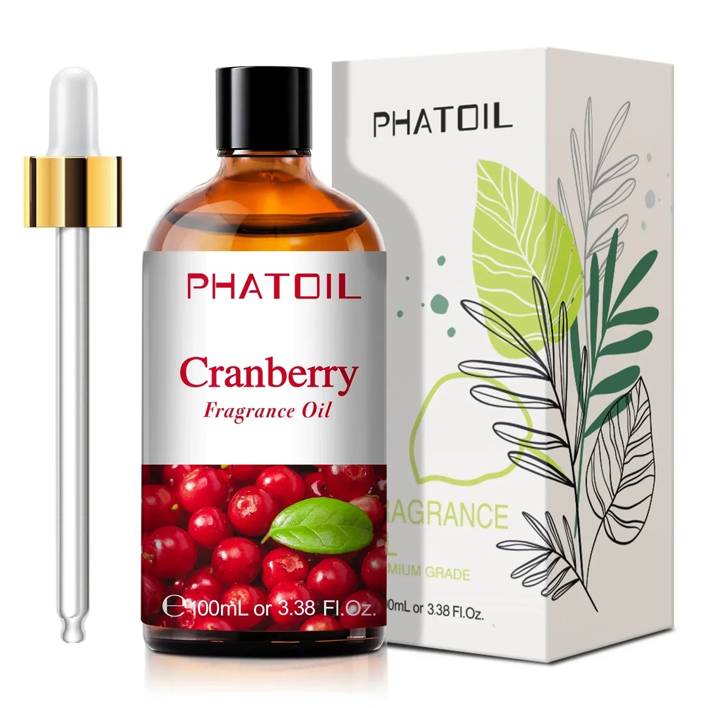 Phatoil 100ml Fruit Perfume Fragrance Oils for Aroma Diffuser With Droppers