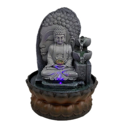 LED Indoor Tabletop Buddha Water Fountain