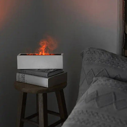 200ml Flame Humidifier Aromatic Essential Oil Electric Ultrasonic Diffuser