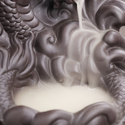 3D Relief Dragonphant Backflow Incense Burner