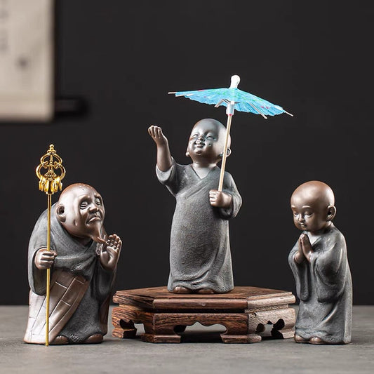 Little Monks with Peaceful Mind