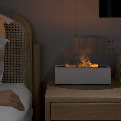 200ml Flame Humidifier Aromatic Essential Oil Electric Ultrasonic Diffuser