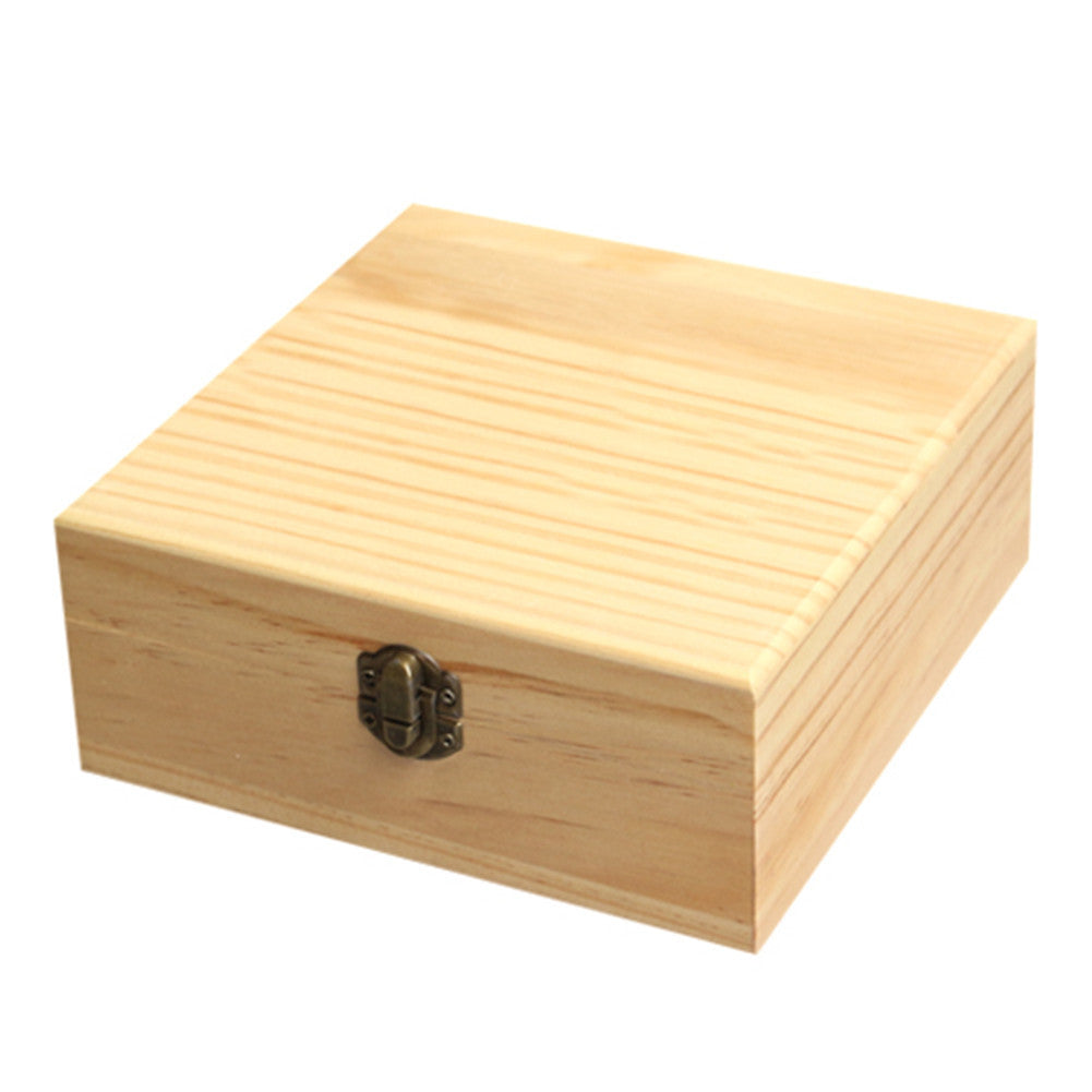25 Slots Wooden Essential Oil Bottles Container Storage Box