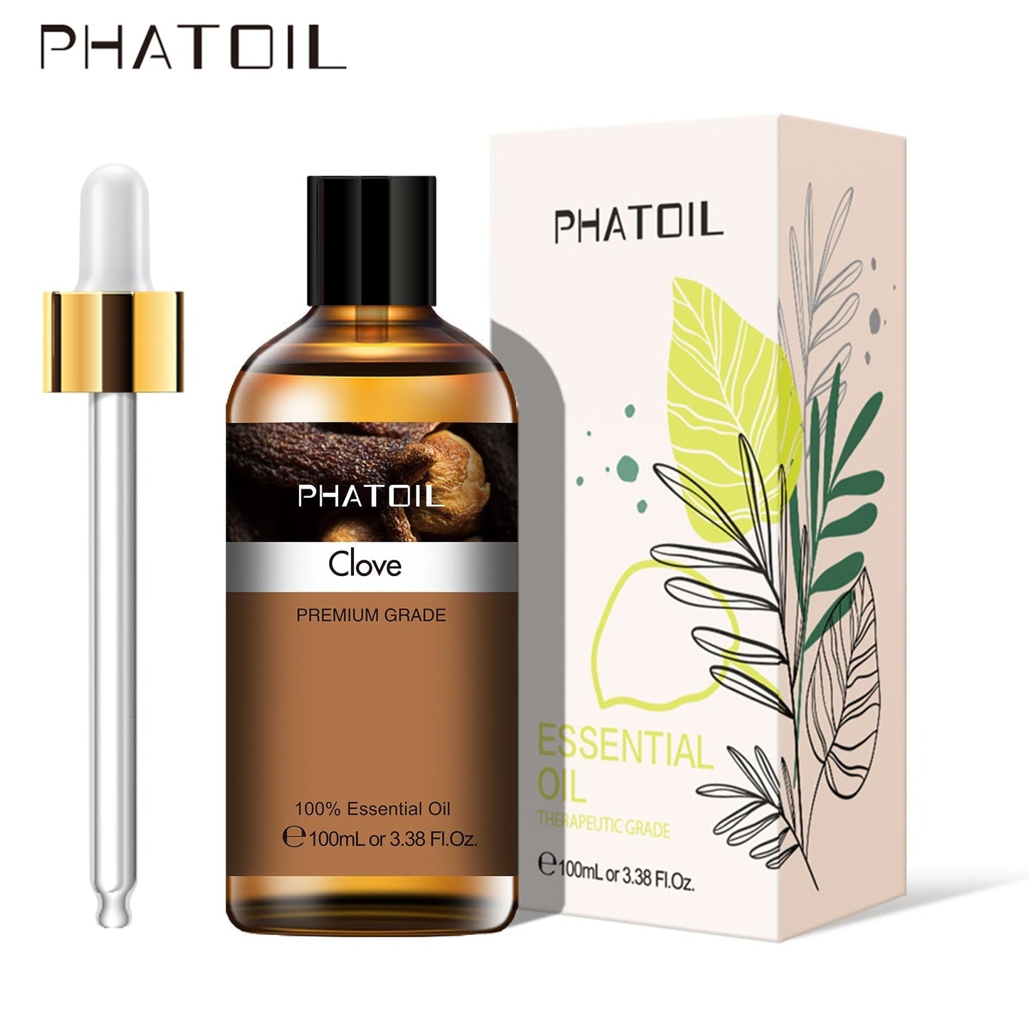 100ml Phatoil Pure Natural Essential Oil With Dropper