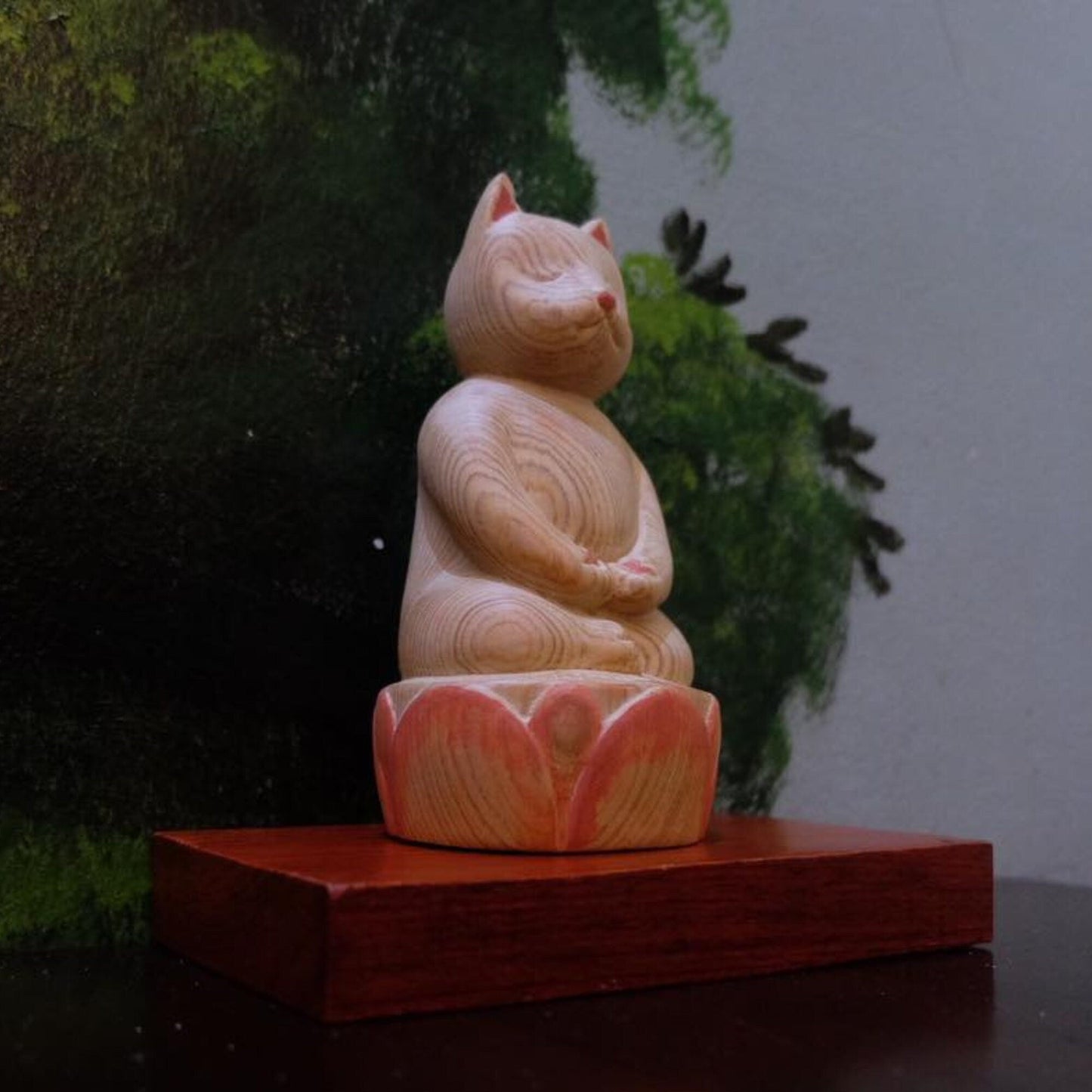 Luci Cat - Yoga Cat Statue | Meditating Cat Statue