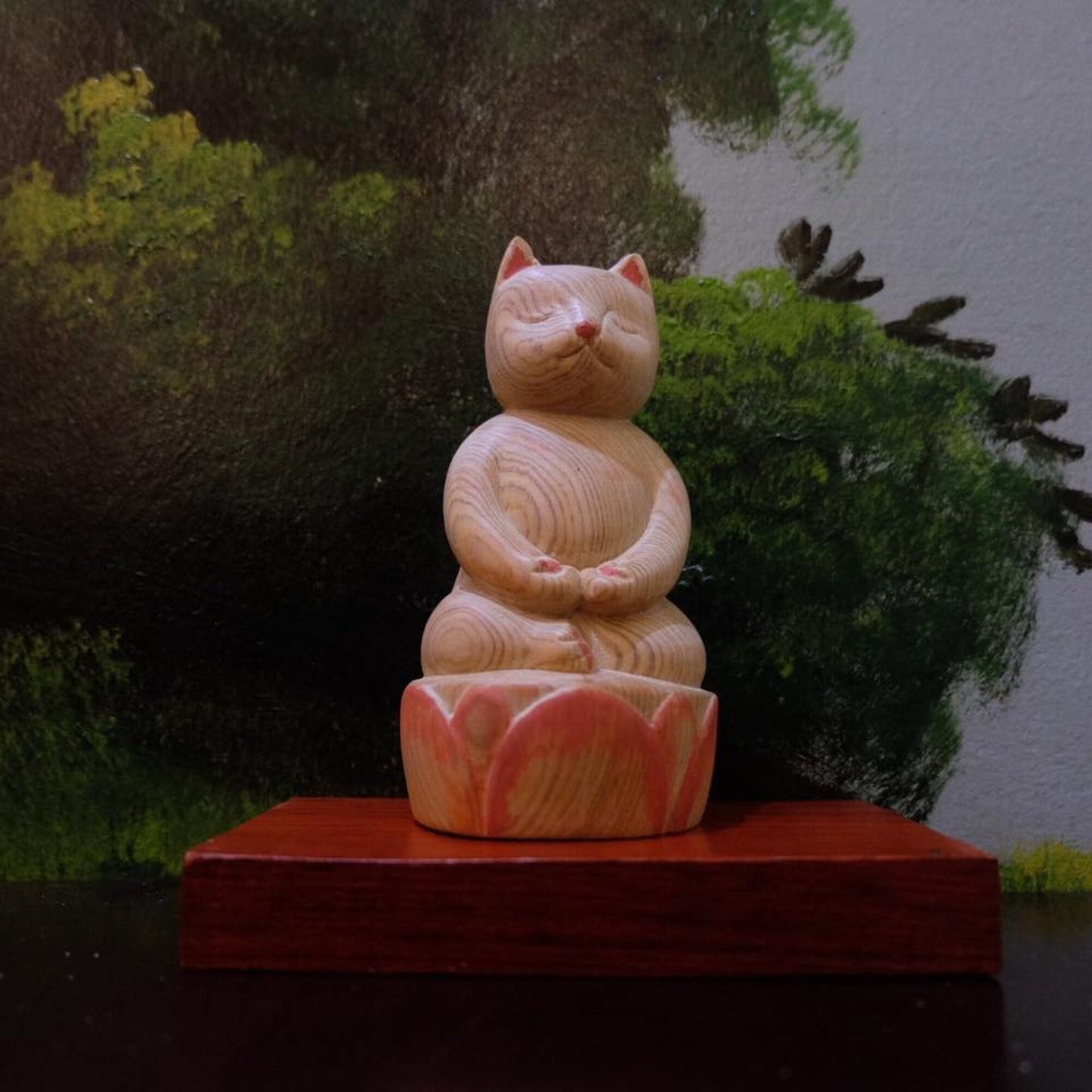 Luci Cat - Yoga Cat Statue | Meditating Cat Statue