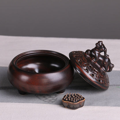 Traditional Lucky Brave Incense Coil Burner Censer