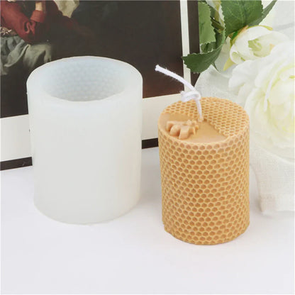 3D Honeycomb Beeswax Aromatherapy Handmade Candle With Mold