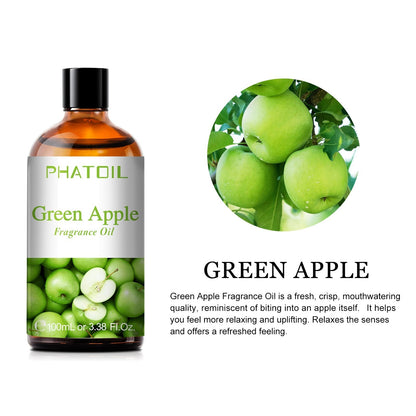 Phatoil 100ml Fruit Perfume Fragrance Oils for Aroma Diffuser With Droppers