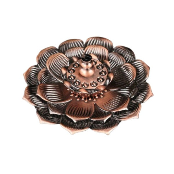 Metal Lotus Incense Stick Holder