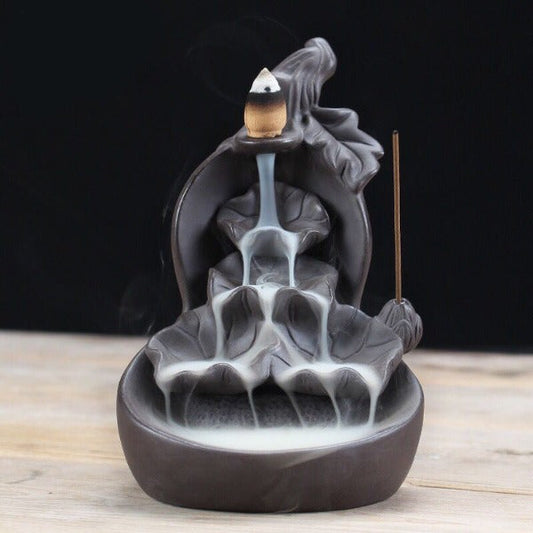 Lotus Cascade Incense Waterfall Backflow Incense Burner