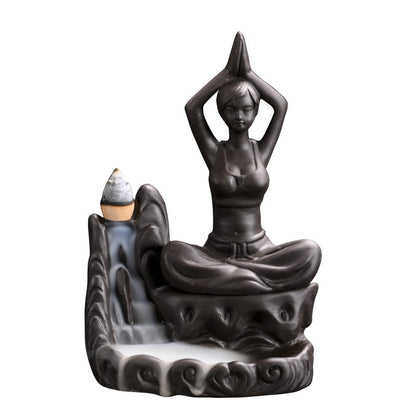 Yoga Meditation Incense Burner Waterfall