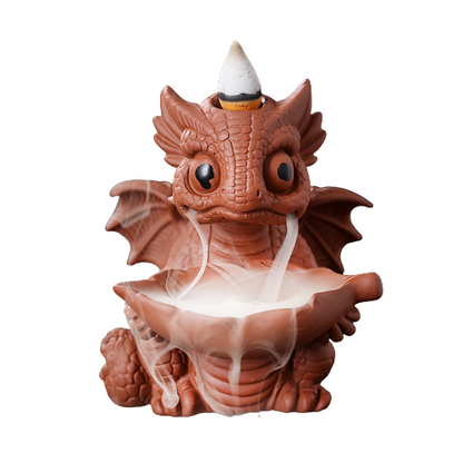 Cute Dragon Waterfall Backflow Incense Burner