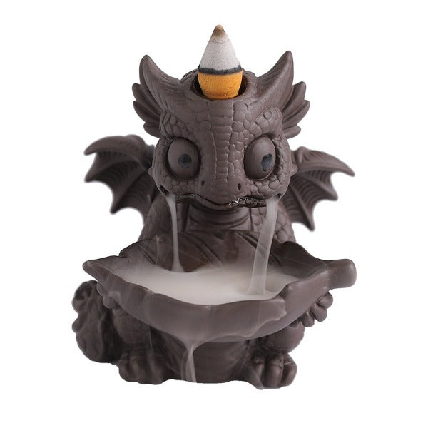 Cute Dragon Waterfall Backflow Incense Burner