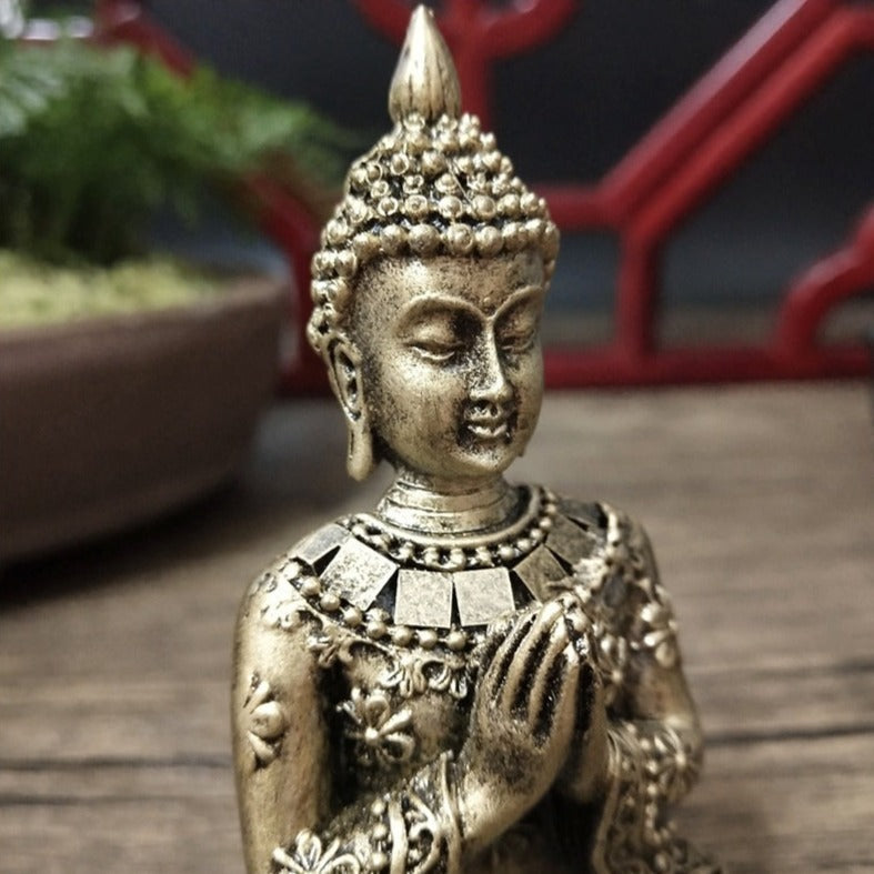 Resin Crafts Home Buddha Table Statue Meditation Sculpture