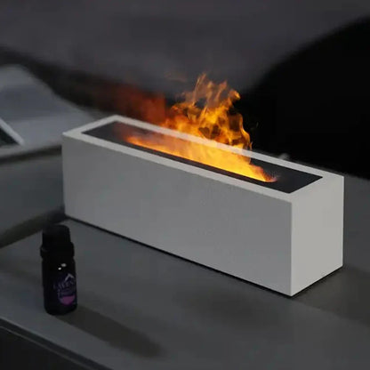 200ml Flame Humidifier Aromatic Essential Oil Electric Ultrasonic Diffuser